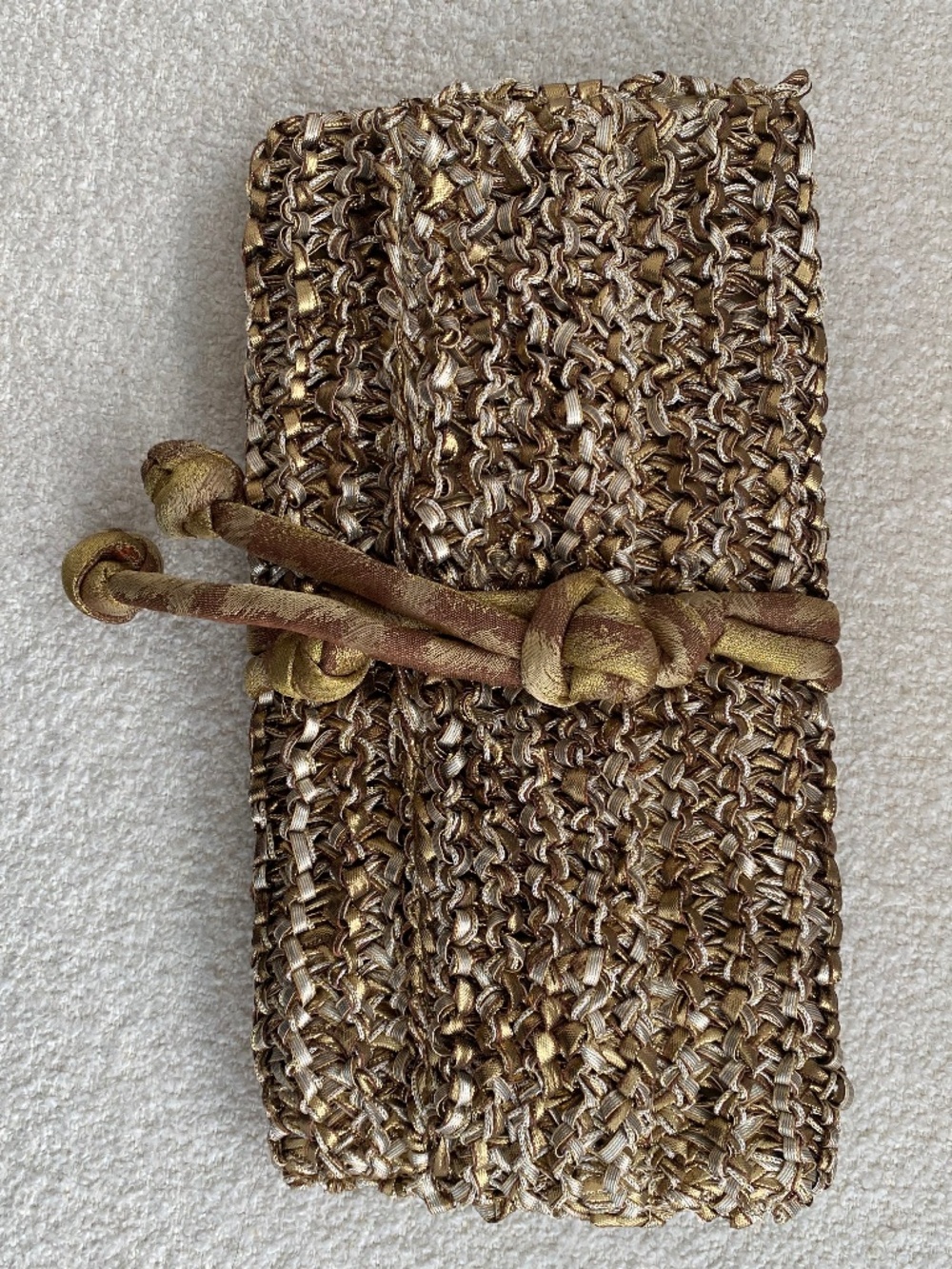 Hand crotchet large clutch